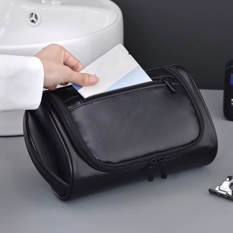 Trousse de toilette rétro imperméable – Mixte & pratique