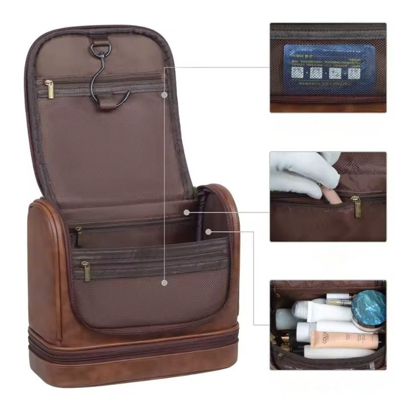 Trousse de toilette homme grande capacité imperméable