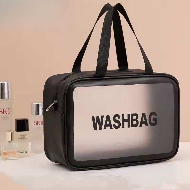 Trousse toilette transparente PVC – Imperméable & pratique