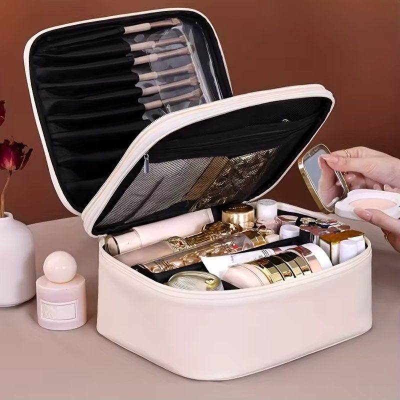 Trousse maquillage rigide – Grande capacité & élégante