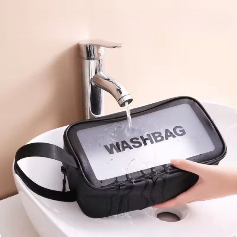 Trousse toilette transparente PVC – Imperméable & pratique