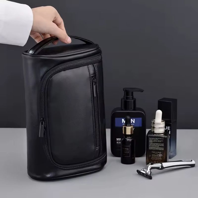 Trousse de toilette rétro imperméable – Mixte & pratique