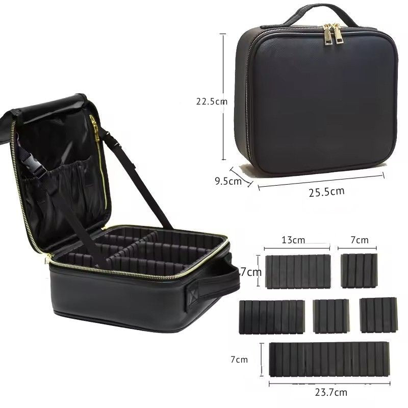 Trousse maquillage rigide modulable – grand format pro