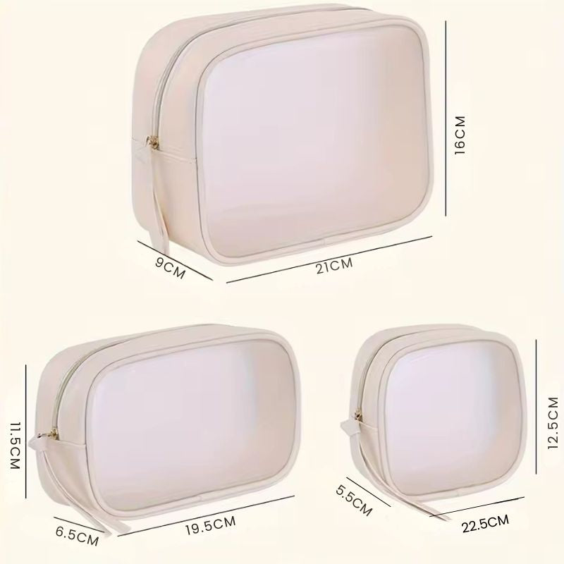 Trousse maquillage transparente imperméable