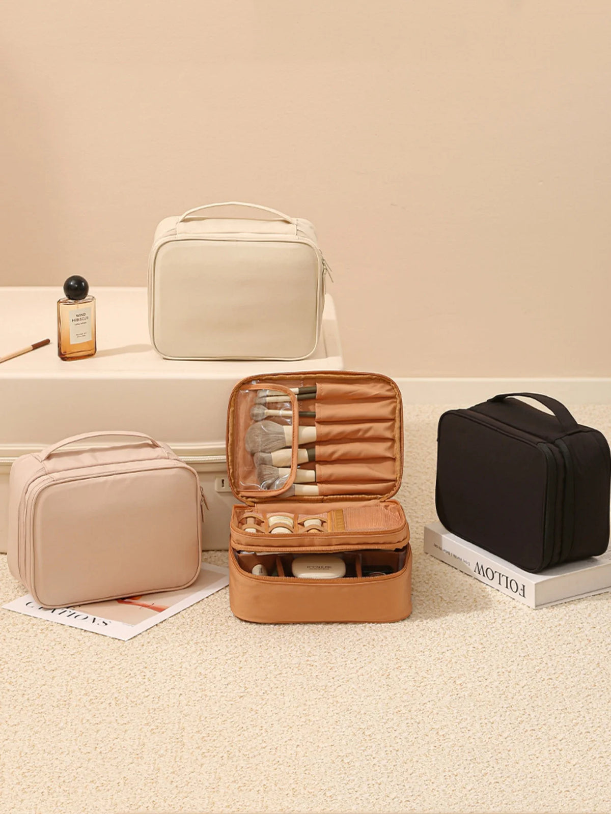 Trousse maquillage double compartiment - Lucie