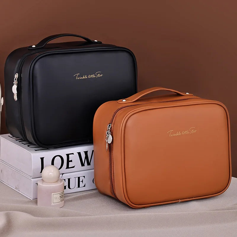 Trousse maquillage 3-en-1 imperméable avec compartiments