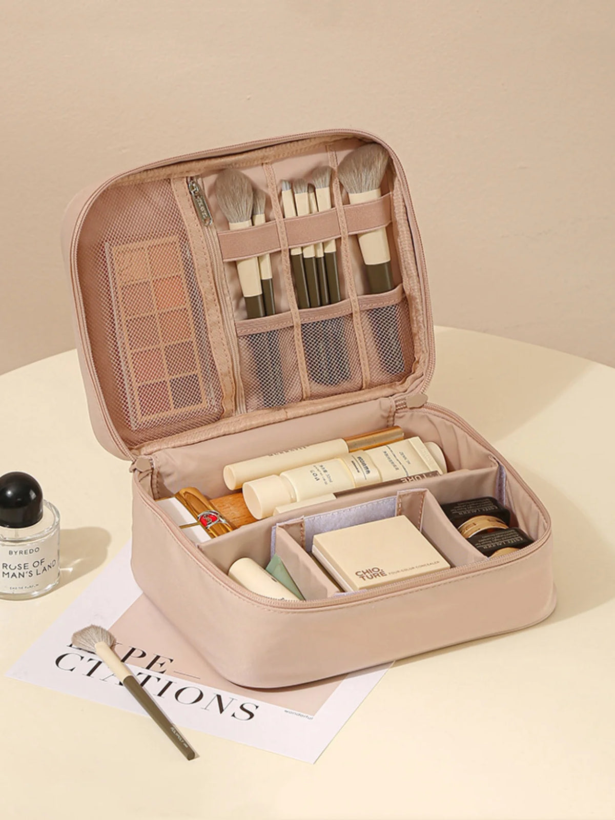 Trousse maquillage double compartiment - Lucie