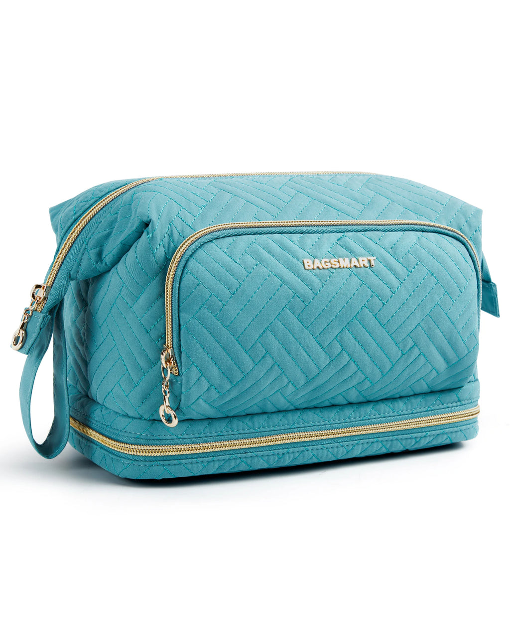 Trousse maquillage grande capacité matelassée – Box stylée & pratique