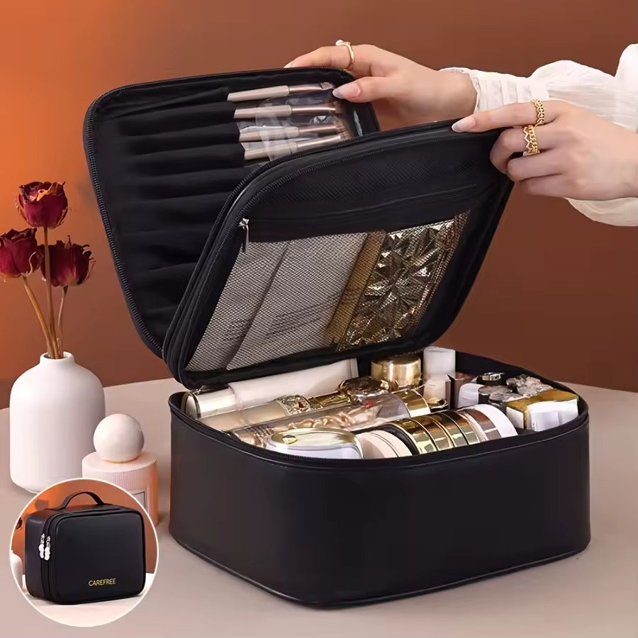 Trousse maquillage rigide – Grande capacité & élégante