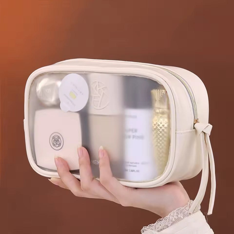 Trousse maquillage transparente imperméable