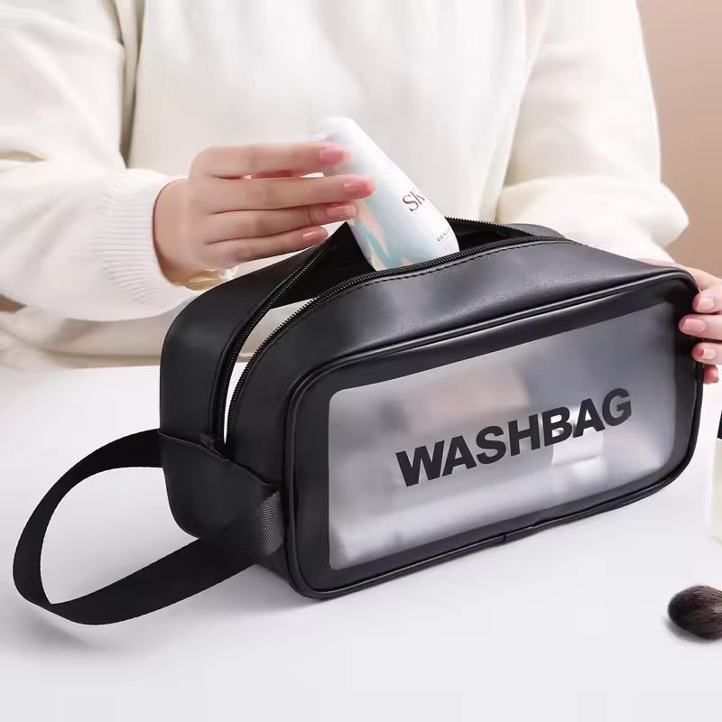 Trousse toilette transparente PVC – Imperméable & pratique