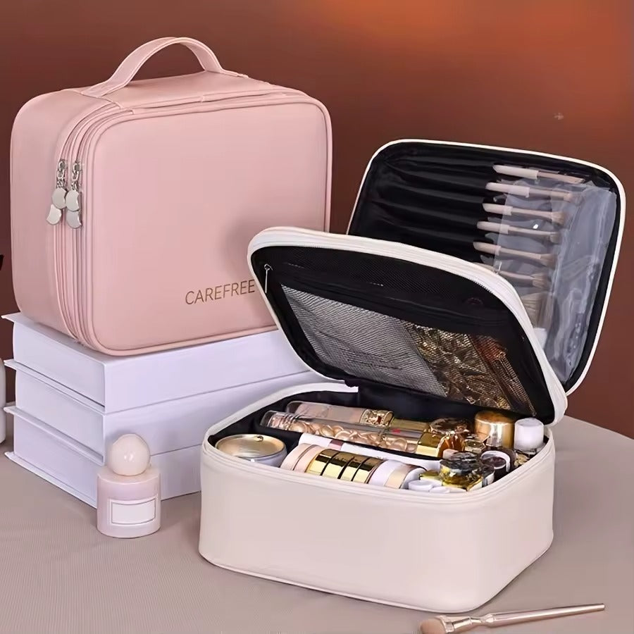 Trousse maquillage rigide – Grande capacité & élégante