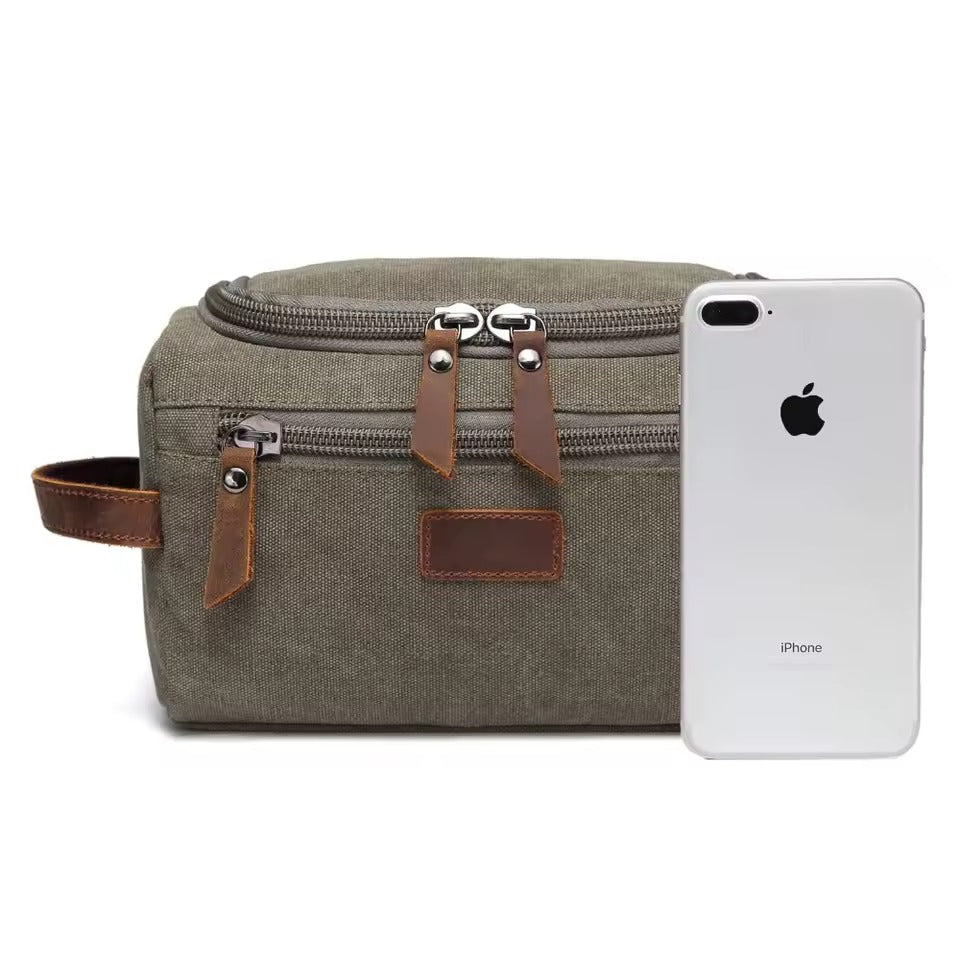 Trousse de toilette homme toile – robuste et pratique