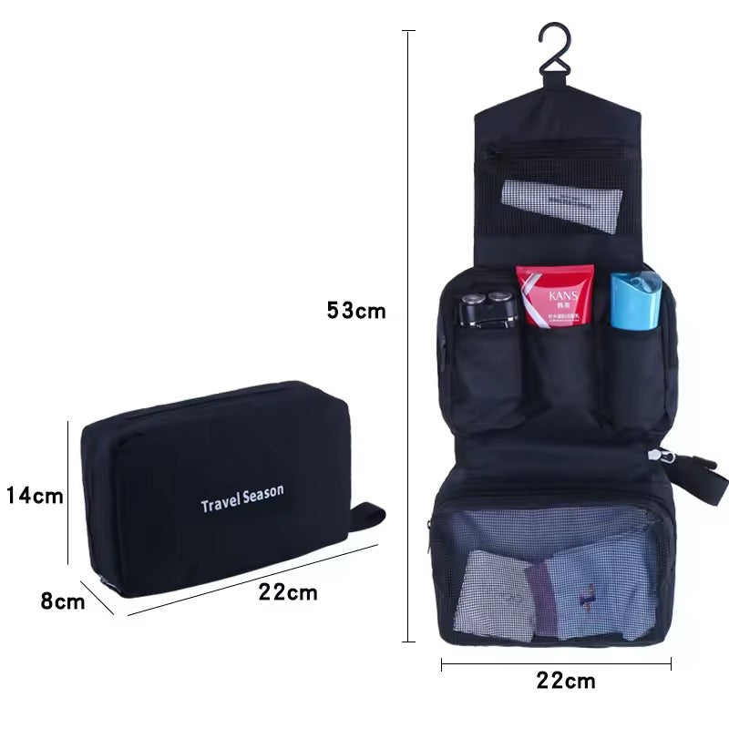 Trousse de toilette suspendue imperméable – 3 compartiments