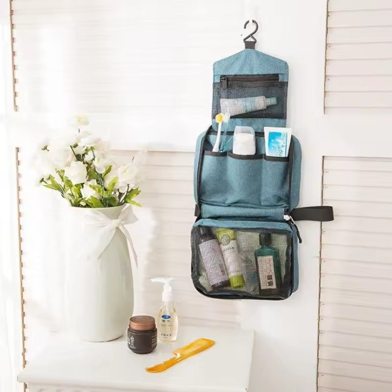 Trousse de toilette suspendue imperméable – 3 compartiments