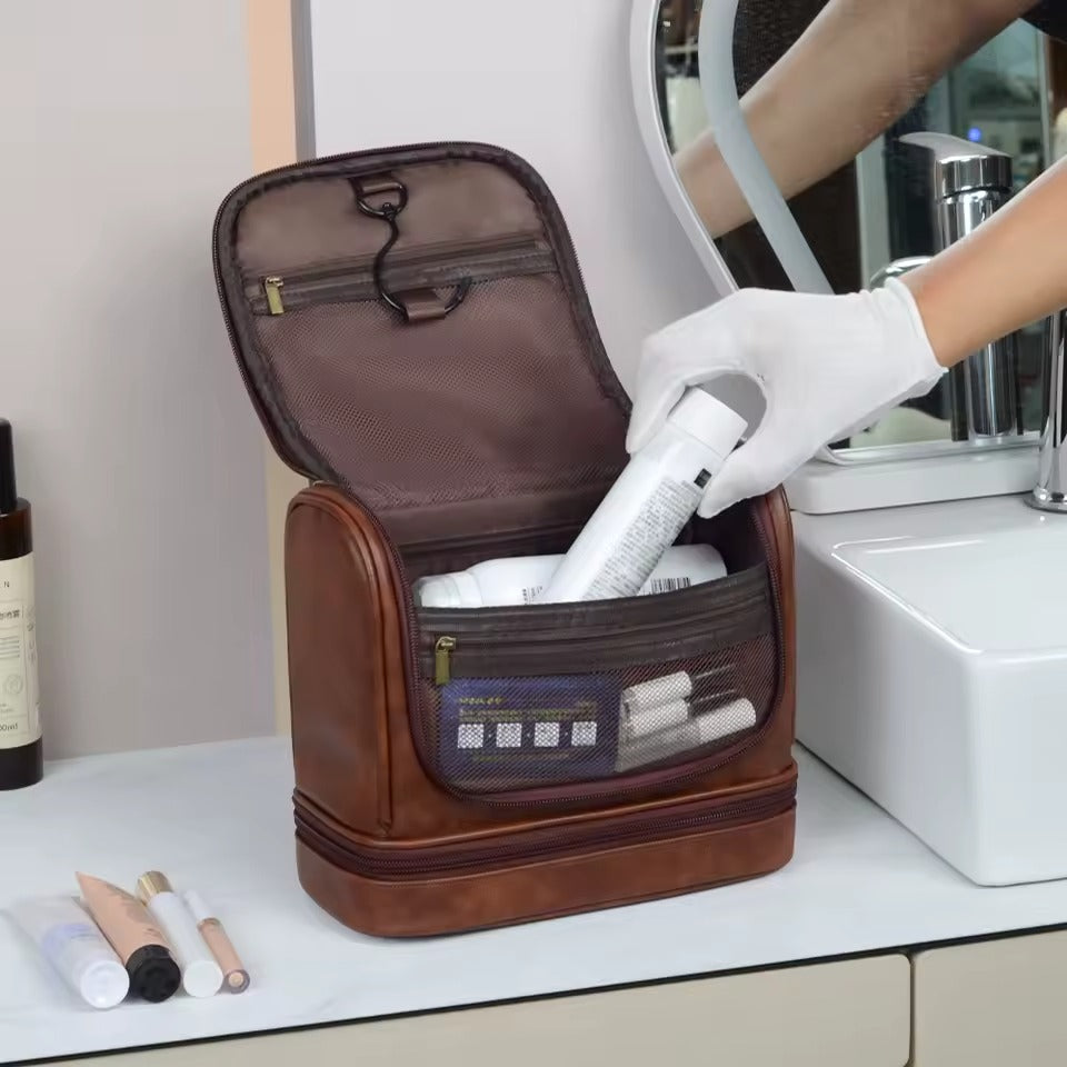 Trousse de toilette homme grande capacité imperméable