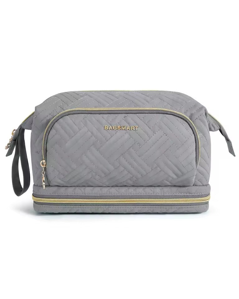 Trousse maquillage grande capacité matelassée – Box stylée & pratique