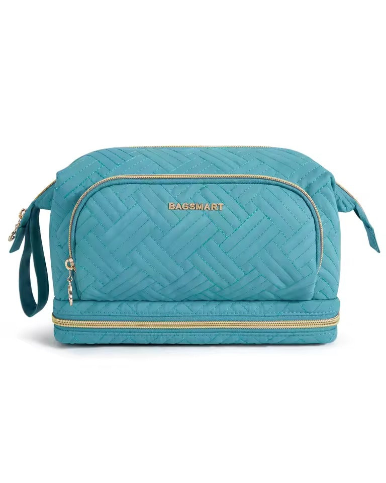 Trousse maquillage grande capacité matelassée – Box stylée & pratique