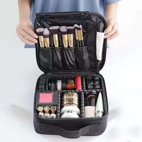 Trousse maquillage rigide modulable – grand format pro