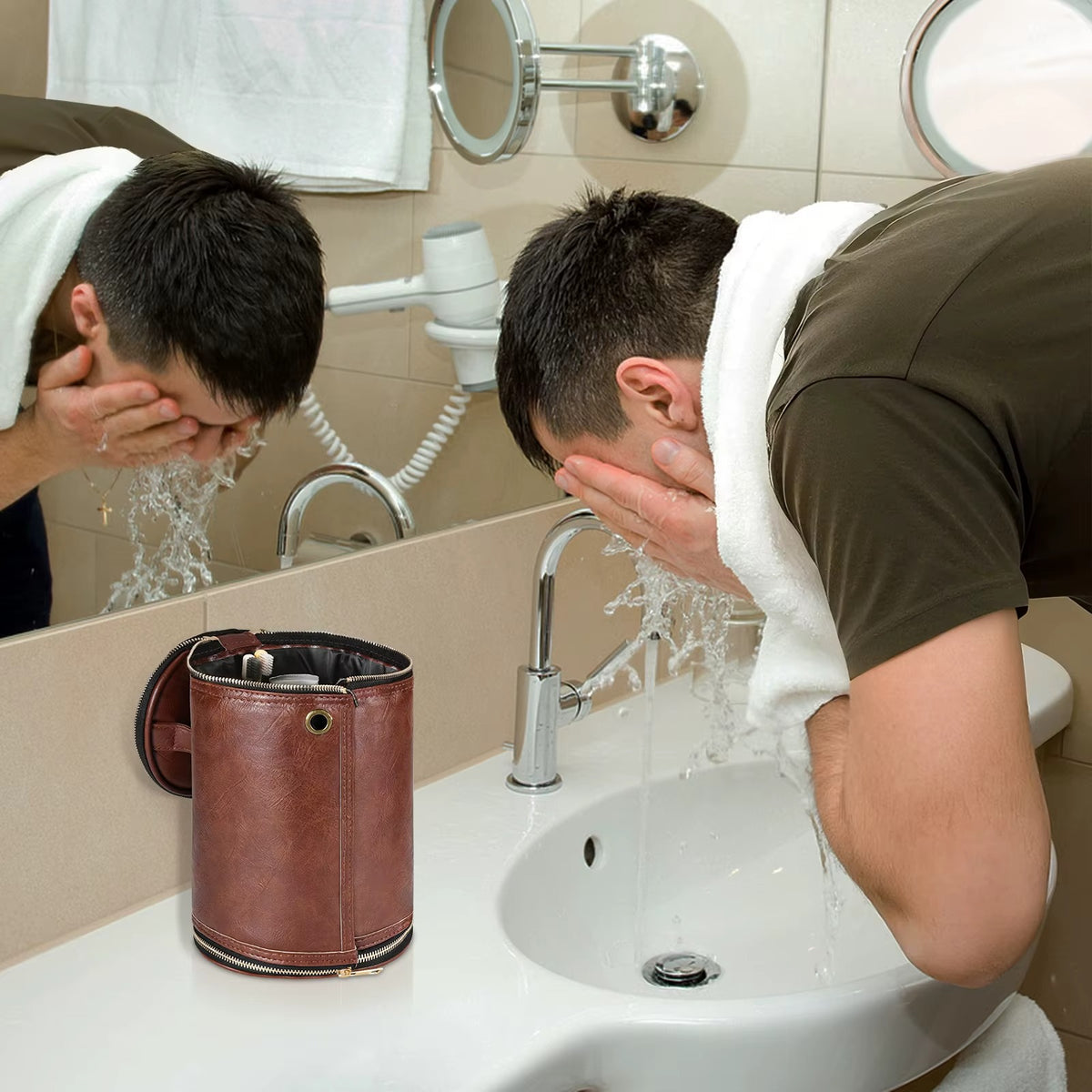 Trousse de toilette homme imperméable