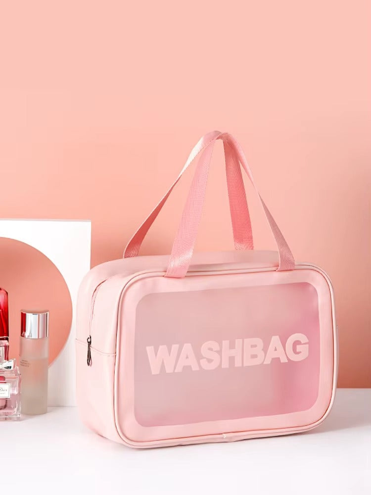 Trousse toilette transparente PVC – Imperméable & pratique