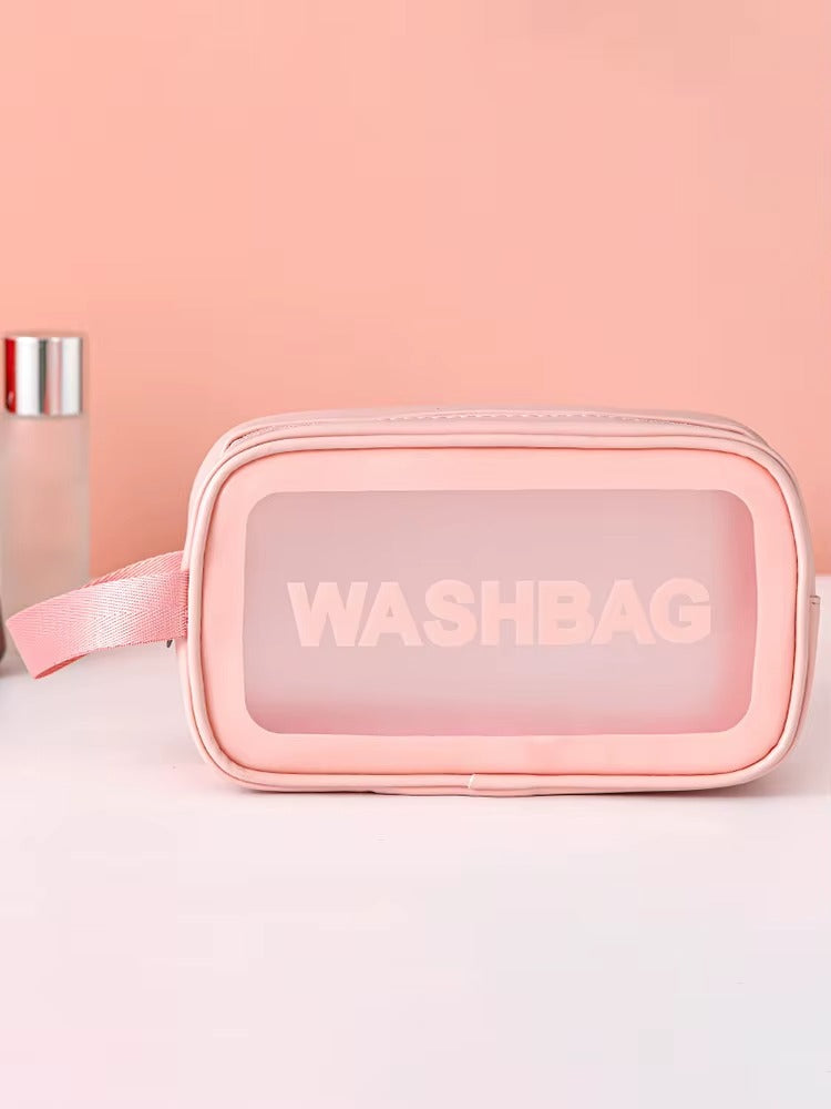 Trousse toilette transparente PVC – Imperméable & pratique
