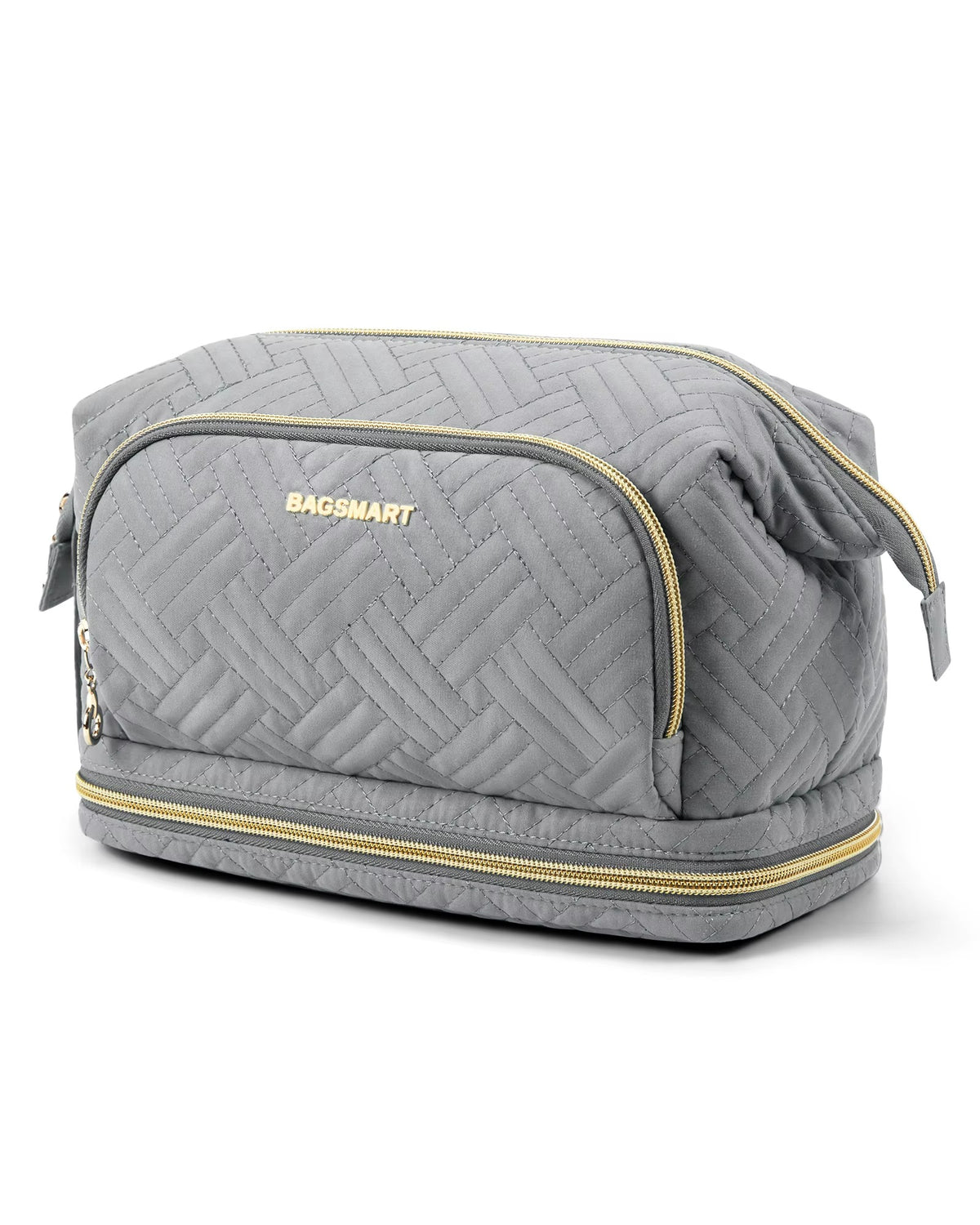 Trousse maquillage grande capacité matelassée – Box stylée & pratique