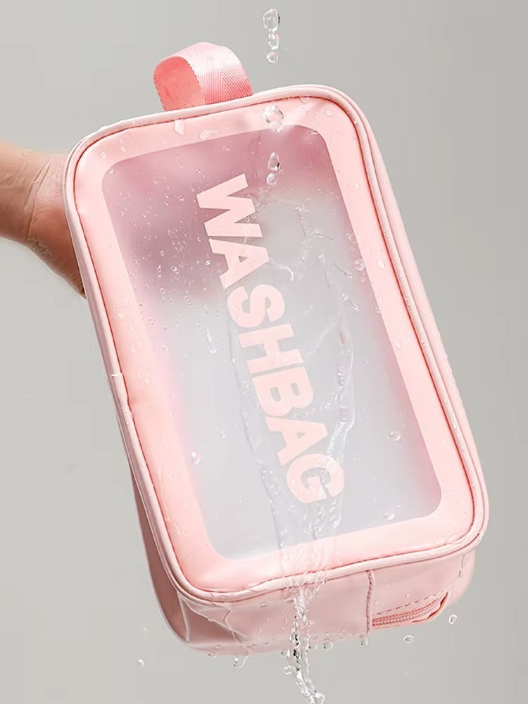 Trousse toilette transparente PVC – Imperméable & pratique