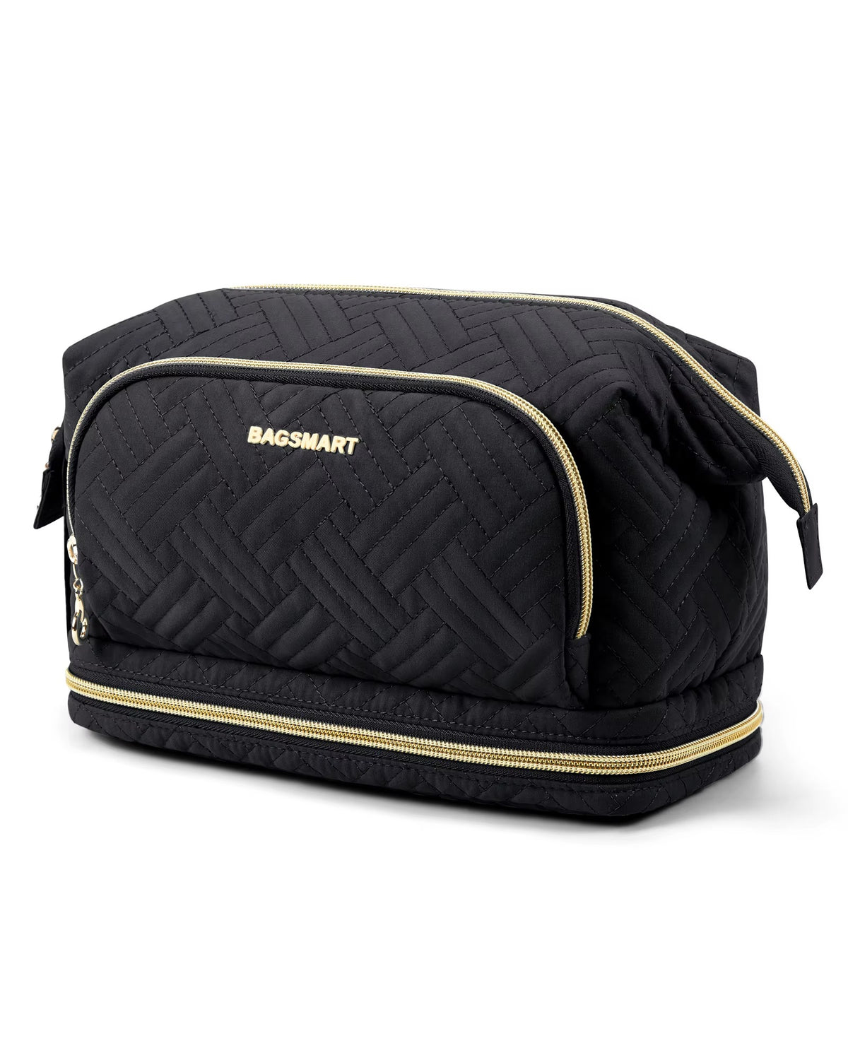 Trousse maquillage grande capacité matelassée – Box stylée & pratique